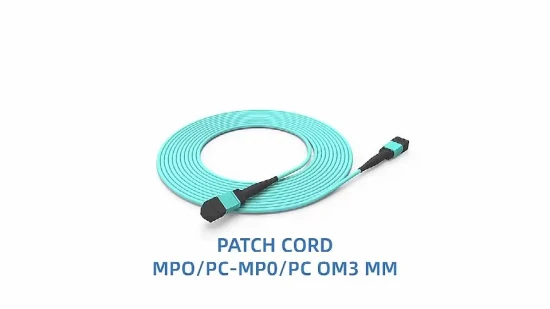 Glasfaser-Stammkabel MTP 24 12-adrig Om3 Om4 Multimode-Jumper 50/125 Patchkabel MPO-Faser