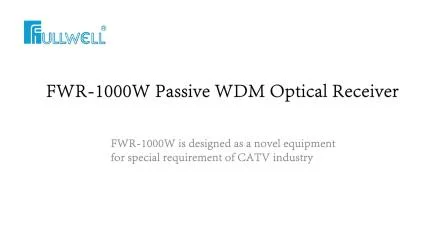 Optischer 1550-nm-FTTH-Empfänger mit passivem Filter nur für CATV