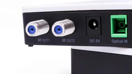 Glasfaser-/optischer Knoten FTTH AGC WDM-Empfänger für analoges und digitales Fernsehen, 2 CATV-HF-Schnittstellen